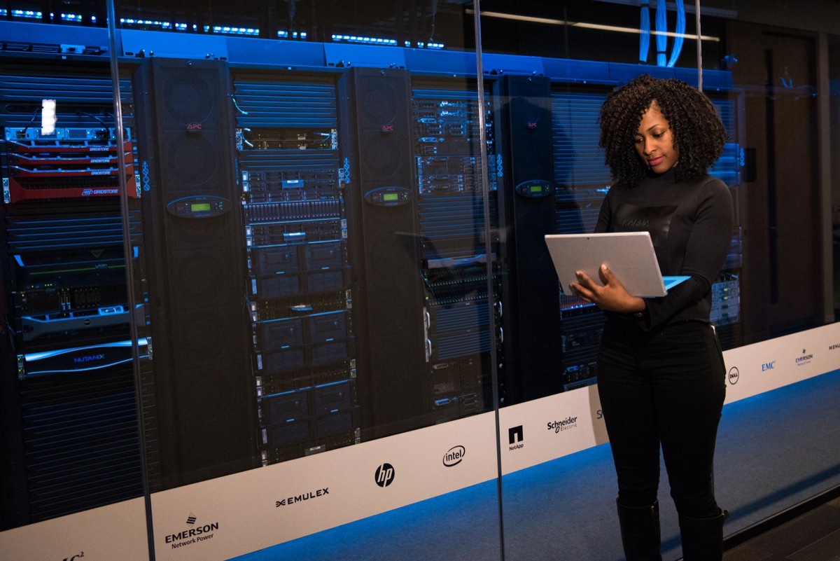 Server-Rack in Datenzentrum