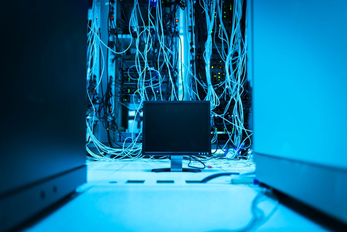 Datenzentrum mit Serverraum und technischen Anlagen