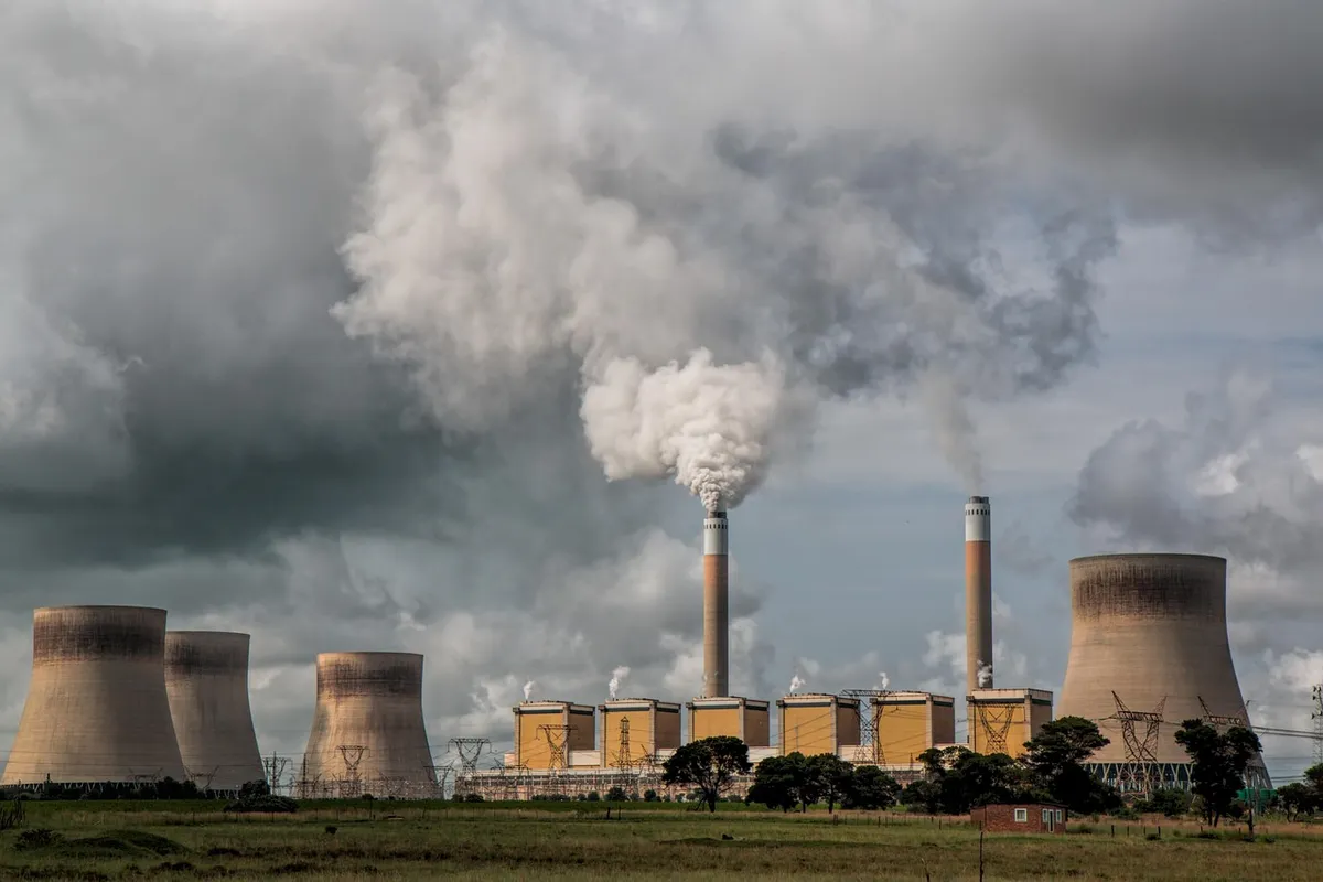 power station, energy, electricity, environmental, stack, coal, smog, chimney, smokestack, cooling towers, eskom, power grid, power generation, industry, pollut