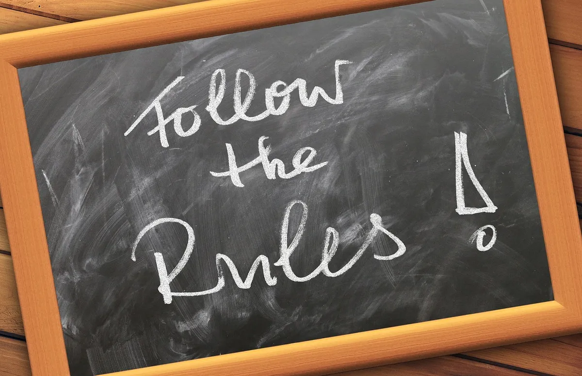 board, empty, rule, regulation, instruction, command, law, standard, principle, guideline, slate, blackboard, chalk, writing board, smeared, concept, rule, rule